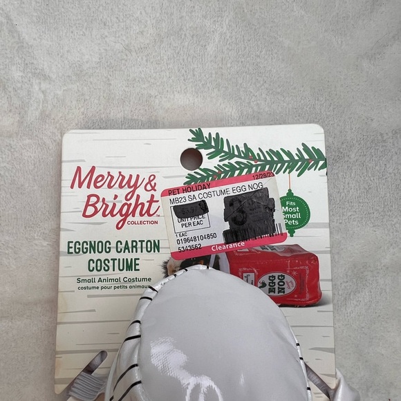 New with tags, Merry and Bright costume for small animals eggnog costume - Picture 6 of 7
